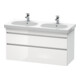 Duravit Meuble sous-lavabo DuraStyle 115x45,3 cm, blanc brillant/blanc mat, 2 tiroirs, suspendu-1