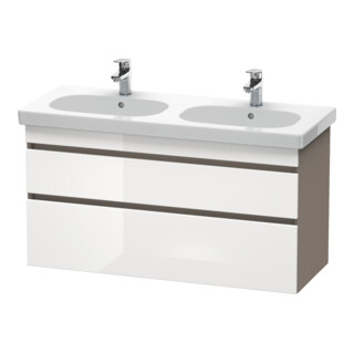Duravit Meuble sous-lavabo DuraStyle 115x45,3 cm, blanc hg/b ma, 2 tiroirs, suspendu