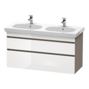 Duravit Meuble sous-lavabo DuraStyle 115x45,3 cm, blanc hg/b ma, 2 tiroirs, suspendu