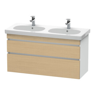 Duravit Meuble sous lavabo DuraStyle 115x45,3 cm, blanc mat, 2 tiroirs, suspendu