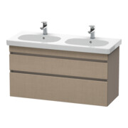 Duravit Meuble sous lavabo DuraStyle 115x45,3 cm, blanc/mat, 2 tiroirs, suspendu