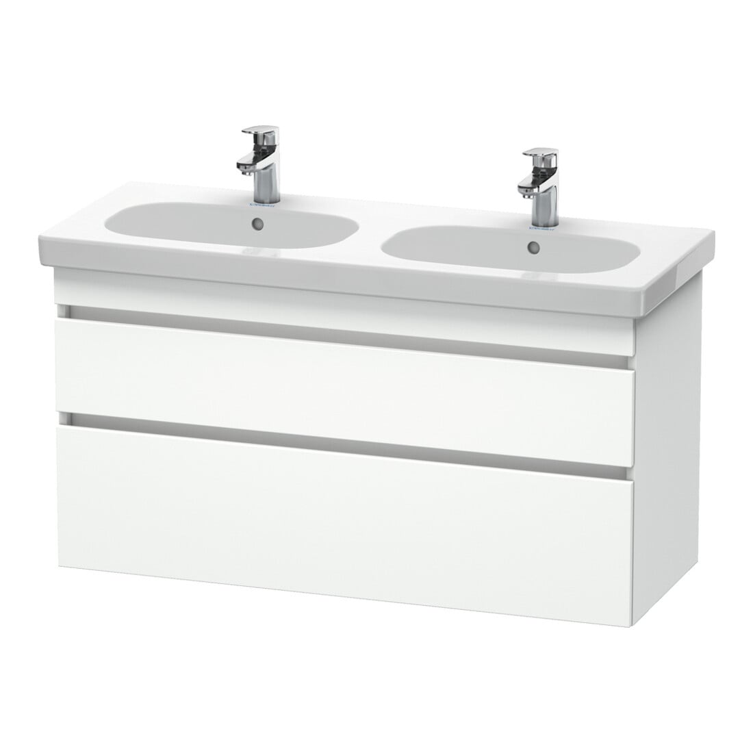 Duravit Meuble sous lavabo DuraStyle 115x45,3 cm, blanc mat, 2 tiroirs, suspendu