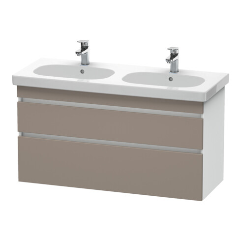 Duravit Meuble sous lavabo DuraStyle 115x45,3 cm, blanc mat, 2 tiroirs, suspendu