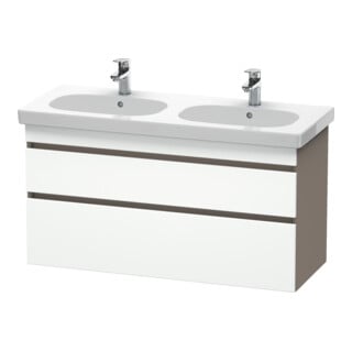Duravit Meuble sous-lavabo DuraStyle 115x45,3 cm, blanc mat/brillant, 2 tiroirs, suspendu