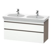 Duravit Meuble sous-lavabo DuraStyle 115x45,3 cm, blanc mat/brillant, 2 tiroirs, suspendu