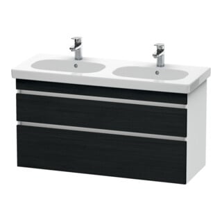 Duravit Meuble sous-lavabo DuraStyle 115x45,3 cm, blanc œuf/blanc, 2 tiroirs, suspendu