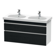 Duravit Meuble sous-lavabo DuraStyle 115x45,3 cm, blanc œuf/blanc, 2 tiroirs, suspendu