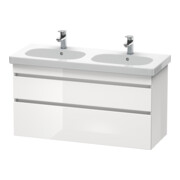 Duravit Meuble sous-lavabo DuraStyle 115x45,3 cm, blanc œuf/blanc, 2 tiroirs, suspendu-2