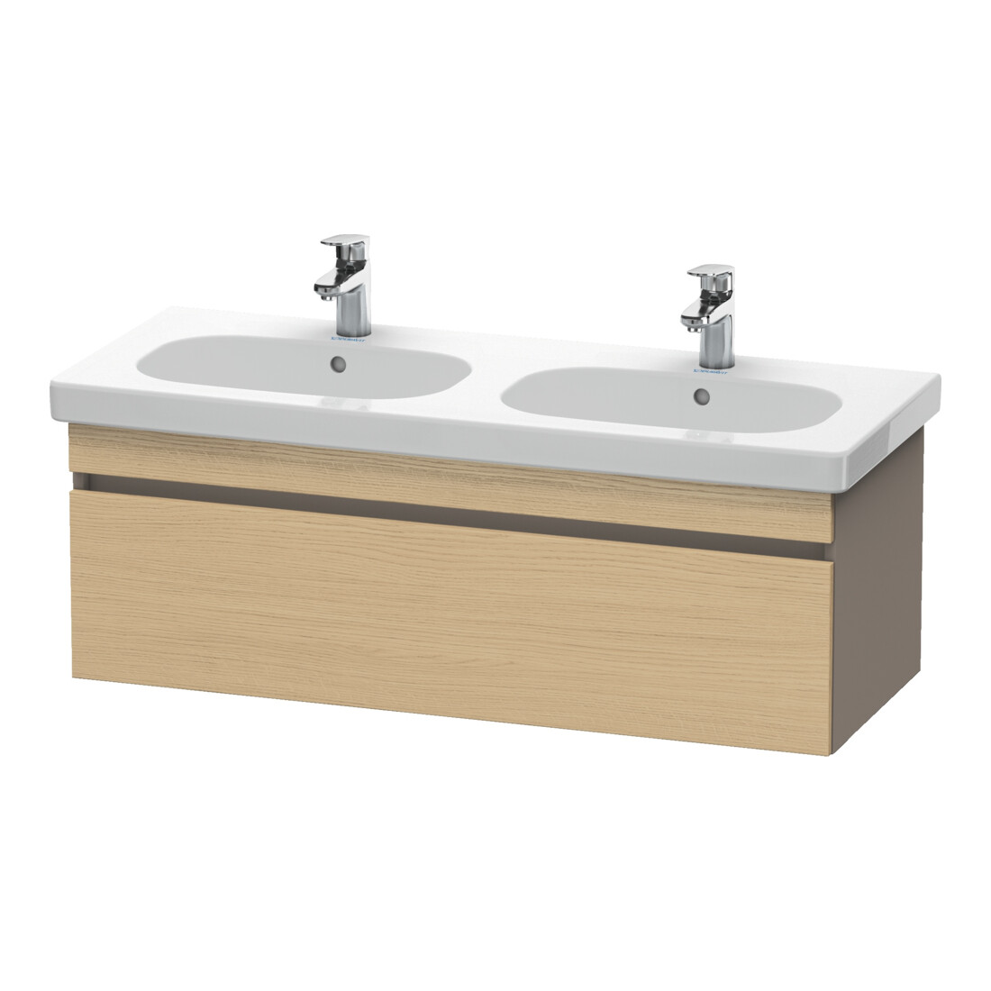 Duravit Meuble sous lavabo DuraStyle 115x45,3 cm, blanc œuf mat, 1 tiroir, suspendu