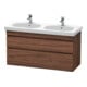 Duravit Meuble sous lavabo DuraStyle 115x45,3 cm, noyer foncé, 2 tiroirs, suspendu-1