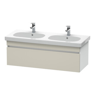 Duravit Meuble sous-lavabo DuraStyle 115x45,3 cm, taupe/blanc mat, 1 tiroir, suspendu