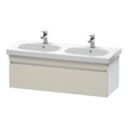 Duravit Meuble sous-lavabo DuraStyle 115x45,3 cm, taupe/blanc mat, 1 tiroir, suspendu