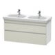 Duravit Meuble sous-lavabo DuraStyle 115x45,3 cm, taupe/blanc mat, 2 tiroirs, suspendu-1