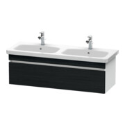 Duravit Meuble sous-lavabo DuraStyle 123x44,8x39,8 cm, 1 tiroir, B d/g, blanc oeuf/blanc mat