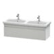 Duravit Meuble sous-lavabo DuraStyle 123x44,8x39,8 cm, 1 tiroir, B g/d, blanc mat/bois-1