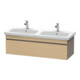Duravit Meuble sous-lavabo DuraStyle 123x44,8x39,8 cm, 1 tiroir, B g/d, chêne naturel/mat-1