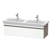 Duravit Meuble sous-lavabo DuraStyle 123x44,8x39,8 cm, 1 tiroir, B gauche/droite, blanc mat/avec base