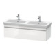 Duravit Meuble sous lavabo DuraStyle 123x44,8x39,8 cm, 1 tiroir, B l/r, blanc hgl/we ma-1