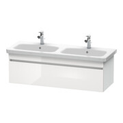Duravit Meuble sous lavabo DuraStyle 123x44,8x39,8 cm, 1 tiroir, B l/r, blanc hgl/we ma
