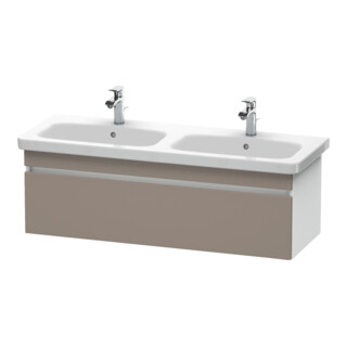 Duravit Meuble sous-lavabo DuraStyle 123x44,8x39,8 cm, 1 tiroir, blanc mat/bois mat