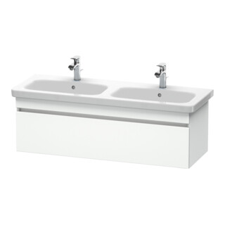 Duravit Meuble sous lavabo DuraStyle 123x44,8x39,8 cm, 1 tiroir, gauche/droite, blanc mat