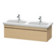 Duravit Meuble sous-lavabo DuraStyle 123x44,8x39,8 cm, 1 tiroir, gauche/droite, chêne naturel-1