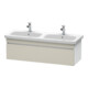 Duravit Meuble sous-lavabo DuraStyle 123x44,8x39,8 cm, 1 tiroir, gauche/droite, taupe/blanc mat-1
