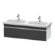 Duravit Meuble sous-lavabo DuraStyle 123x44,8x39,8 cm, 1 tiroir, gris m/we ma-1