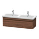 Duravit Meuble sous lavabo DuraStyle 123x44,8x39,8 cm, 1 tiroir, Noyer foncé-1
