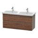 Duravit Meuble sous lavabo DuraStyle 123x44,8x61 cm, 2 tiroirs A, B g/d, N dk/b ma-1
