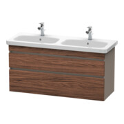 Duravit Meuble sous lavabo DuraStyle 123x44,8x61 cm, 2 tiroirs A, B g/d, N dk/b ma-1