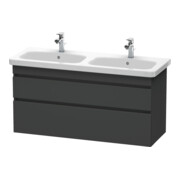 Duravit Meuble sous-lavabo DuraStyle 123x44,8x61 cm, 2 tiroirs, A, B gauche/droite, graph ma