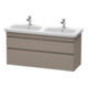 Duravit Meuble sous lavabo DuraStyle 123x44,8x61 cm, 2 tiroirs, bec. gauche/droite, bas. ma-1