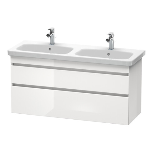 Duravit Meuble sous-lavabo DuraStyle 123x44,8x61 cm, 2 tiroirs, blanc brillant