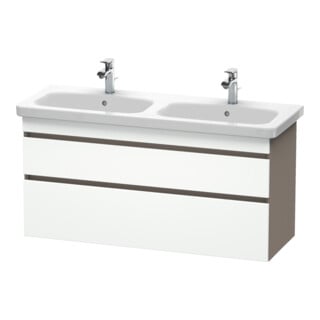 Duravit Meuble sous lavabo DuraStyle 123x44,8x61 cm, 2 tiroirs, blanc, gauche/droite