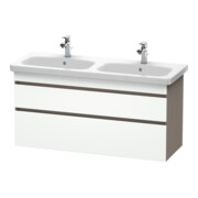 Duravit Meuble sous lavabo DuraStyle 123x44,8x61 cm, 2 tiroirs, blanc, gauche/droite