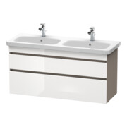 Duravit Meuble sous-lavabo DuraStyle 123x44,8x61 cm, 2 tiroirs, blanc, hg/b ma