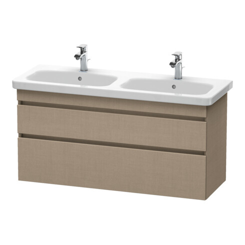 Duravit Meuble sous lavabo DuraStyle 123x44,8x61 cm, 2 tiroirs, évier gauche/droite, lei