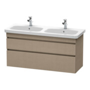 Duravit Meuble sous lavabo DuraStyle 123x44,8x61 cm, 2 tiroirs, évier gauche/droite, lei