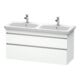 Duravit Meuble sous-lavabo DuraStyle 123x44,8x61 cm, 2 tiroirs, gauche/droite, blanc mat-1