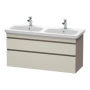 Duravit Meuble sous-lavabo DuraStyle 123x44,8x61 cm, 2 tiroirs, gauche/droite, taupe/bas mat