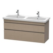 Duravit Meuble sous-lavabo DuraStyle 123x44,8x61 cm, 2 tiroirs, lin/blanc mat