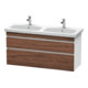 Duravit Meuble sous-lavabo DuraStyle 123x44,8x61 cm, 2 tiroirs, N dk/blanc ma-1