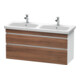 Duravit Meuble sous lavabo DuraStyle 123x44,8x61 cm, 2 tiroirs, N naturel/blanc ma-1