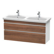 Duravit Meuble sous lavabo DuraStyle 123x44,8x61 cm, 2 tiroirs, N naturel/blanc ma