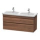 Duravit Meuble sous-lavabo DuraStyle 123x44,8x61 cm, 2 tiroirs, Noyer Nat.-1