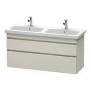 Duravit Meuble sous-lavabo DuraStyle 123x44,8x61cm, 2 tiroirs, évier gauche/droite, taupe