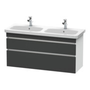 Duravit Meuble sous lavabo DuraStyle 123x44,8x61cm, 2 tiroirs, gris m/we ma
