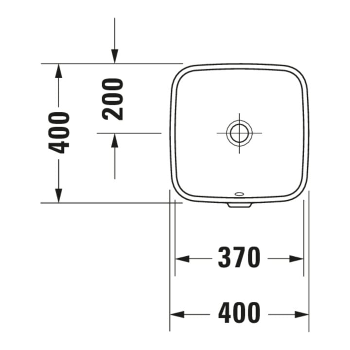 Duravit Meuble sous-lavabo DuraStyle 37x37 cm, EB v bas, sans HL, HLB, avec ÜL, blanc