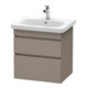 Duravit Meuble sous lavabo DuraStyle 58x44,8 cm, 2 tiroirs, suspendu-1